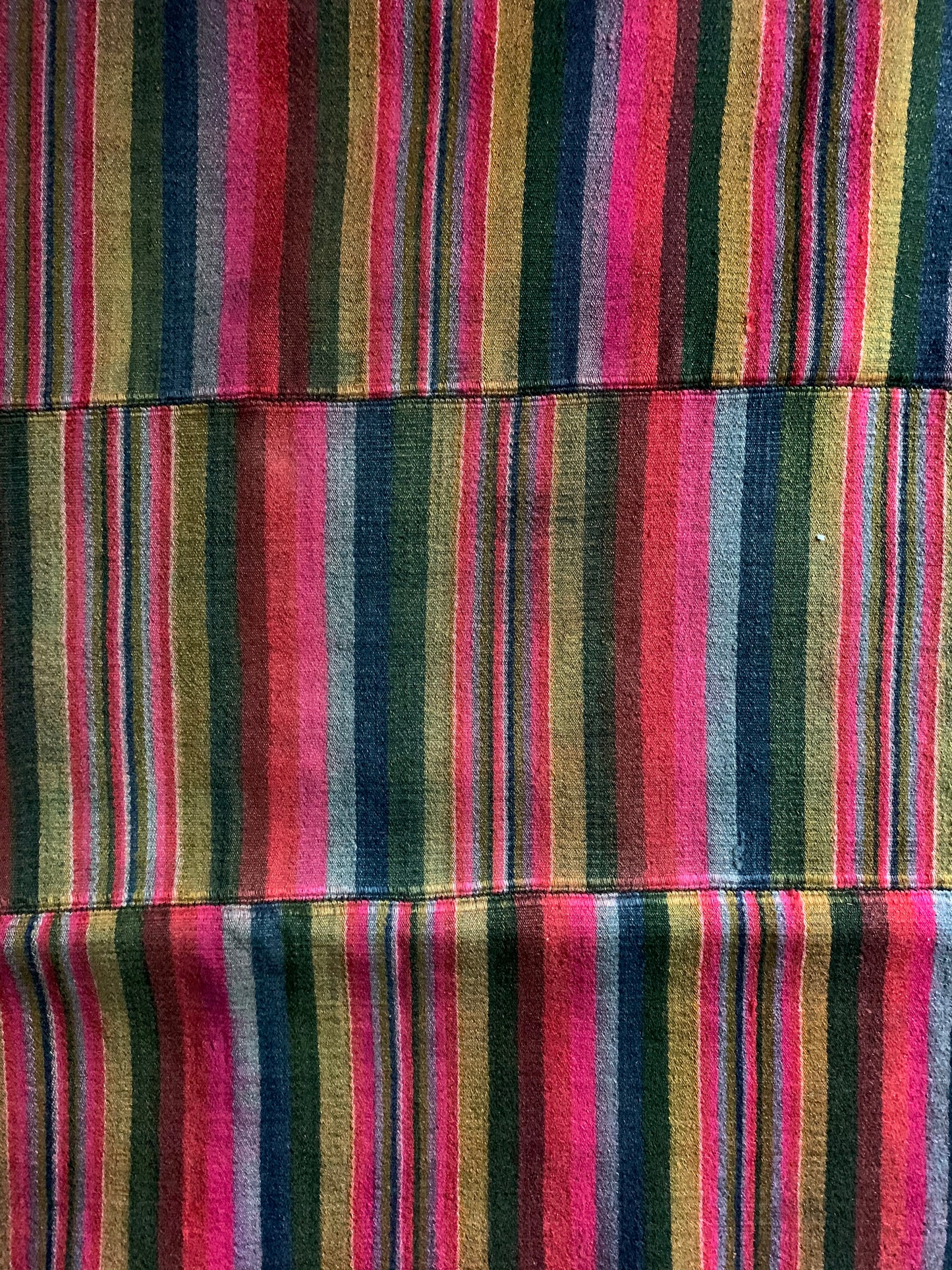 An antique Tibetan woman’s hand-woven, woolen apron - pangden.