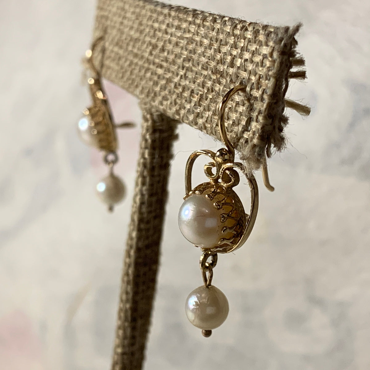 Vintage pearl earrings