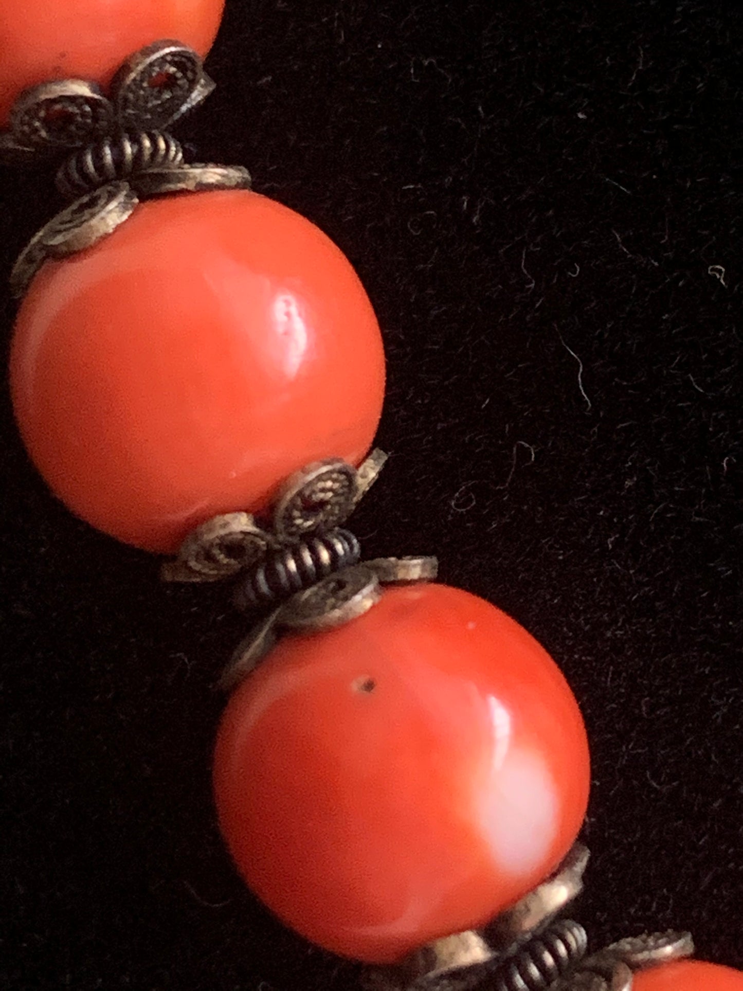 A vintage coral necklace