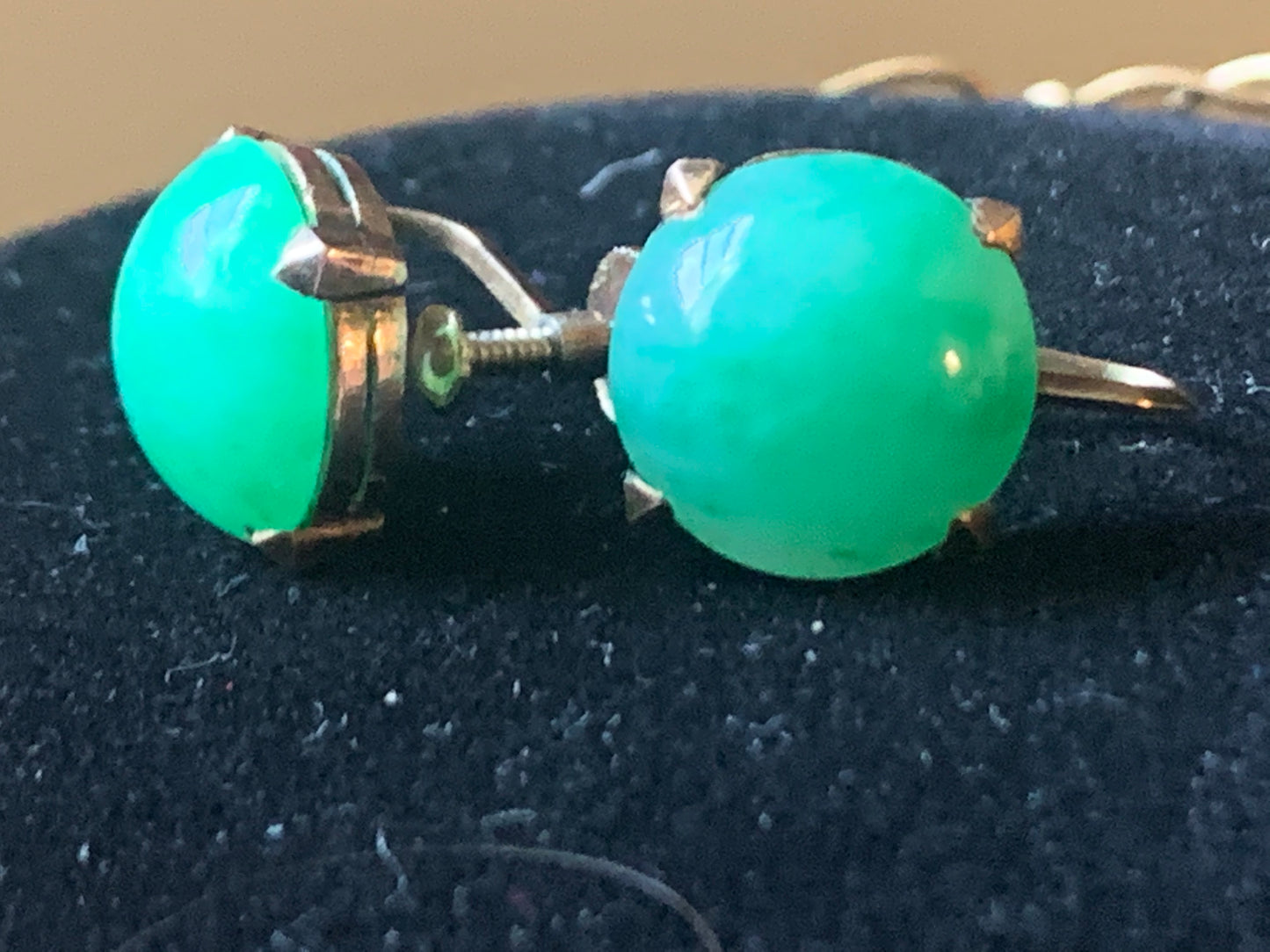 Jade ear rings
