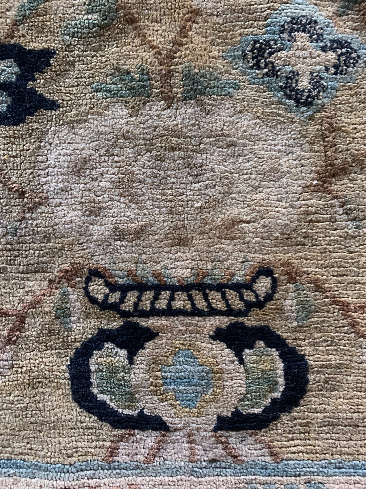 An antique Tibetan meditation rug