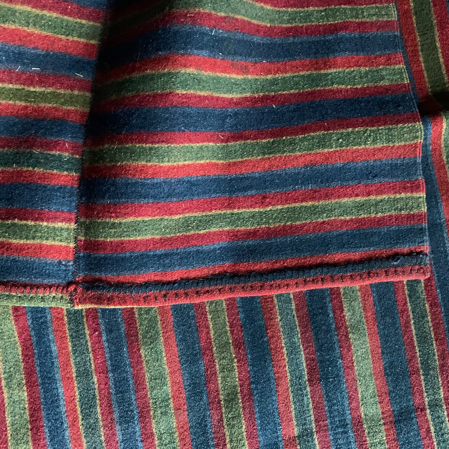 An antique Tibetan woman’s hand-woven, woolen apron - pangden.
