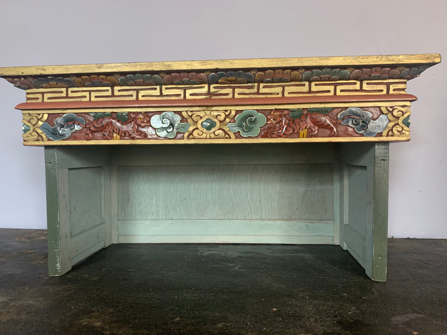 A vintage Tibetan meditation table