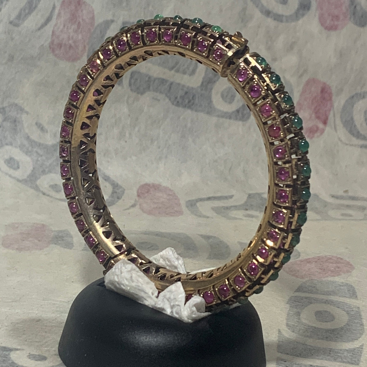 Antique gold bangle bracelet