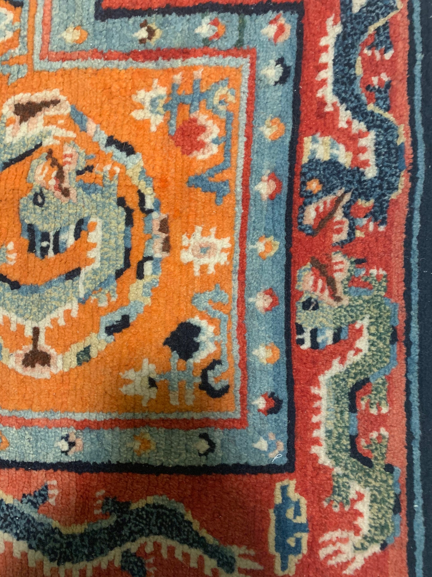 Antique Tibetan horse carpet