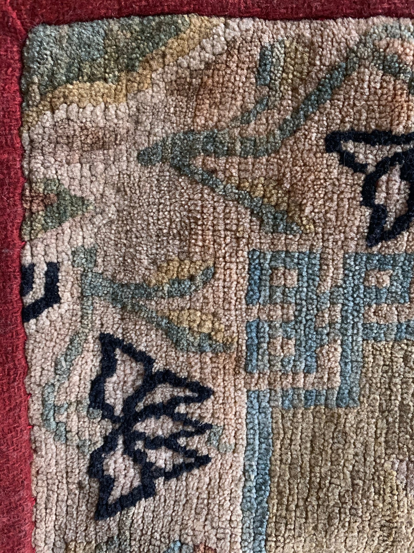 An antique Tibetan meditation rug