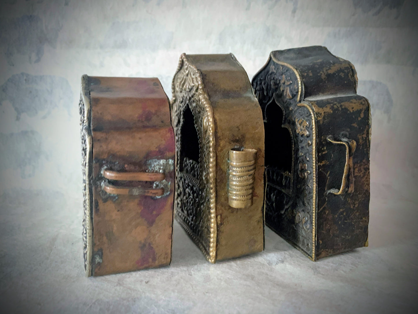 A collection of 19th C assorted metal ghaus