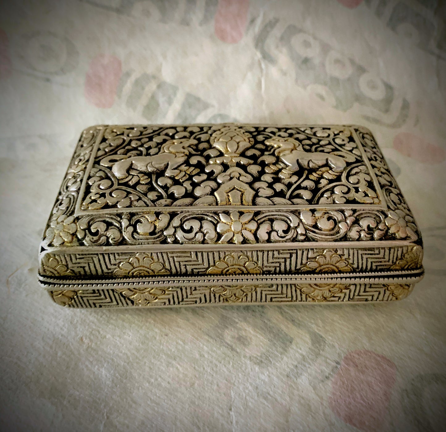 A Bhutanese betel nut box