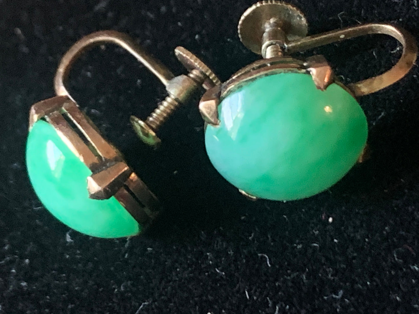 Jade ear rings