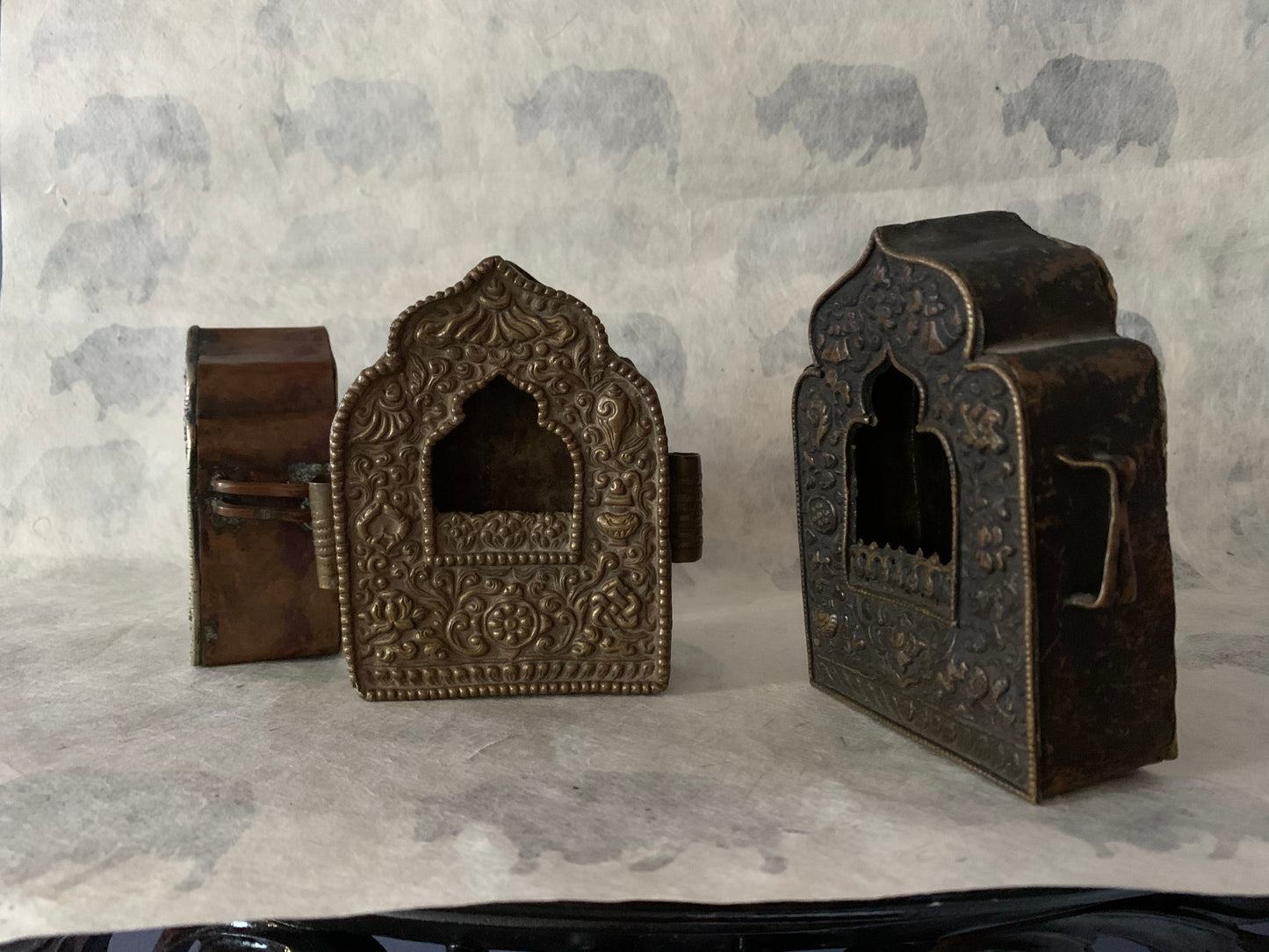 A collection of 19th C metal ghaus
