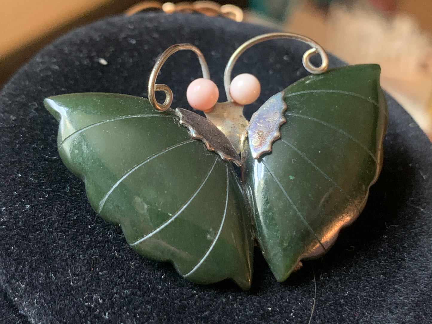 Nephrite brooch