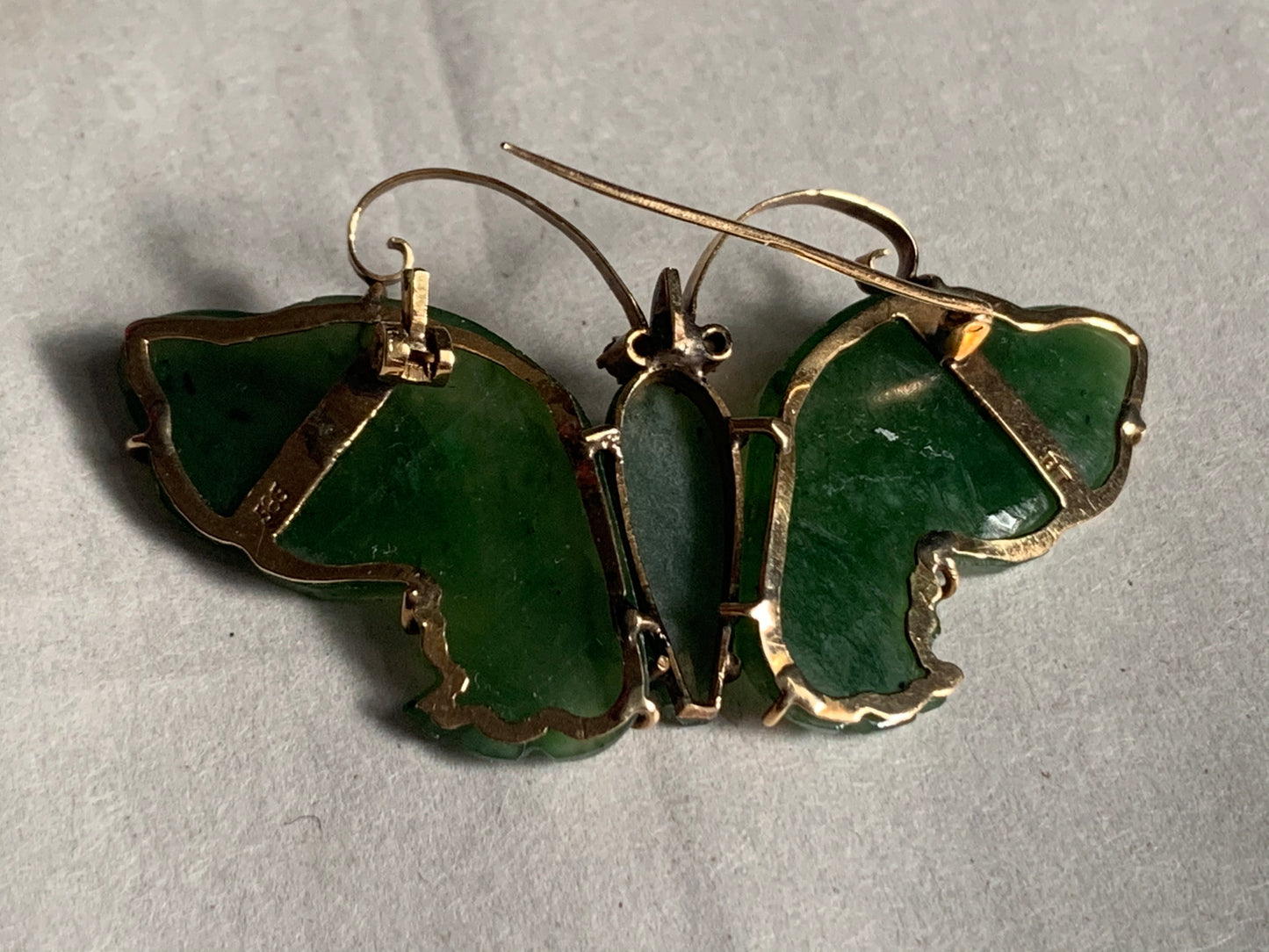 Jade -nephrite brooch