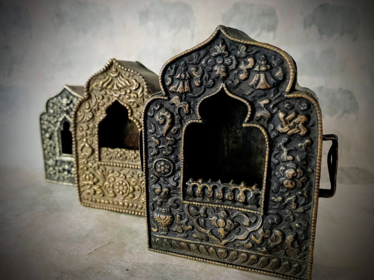 A collection of 19th C assorted metal ghaus
