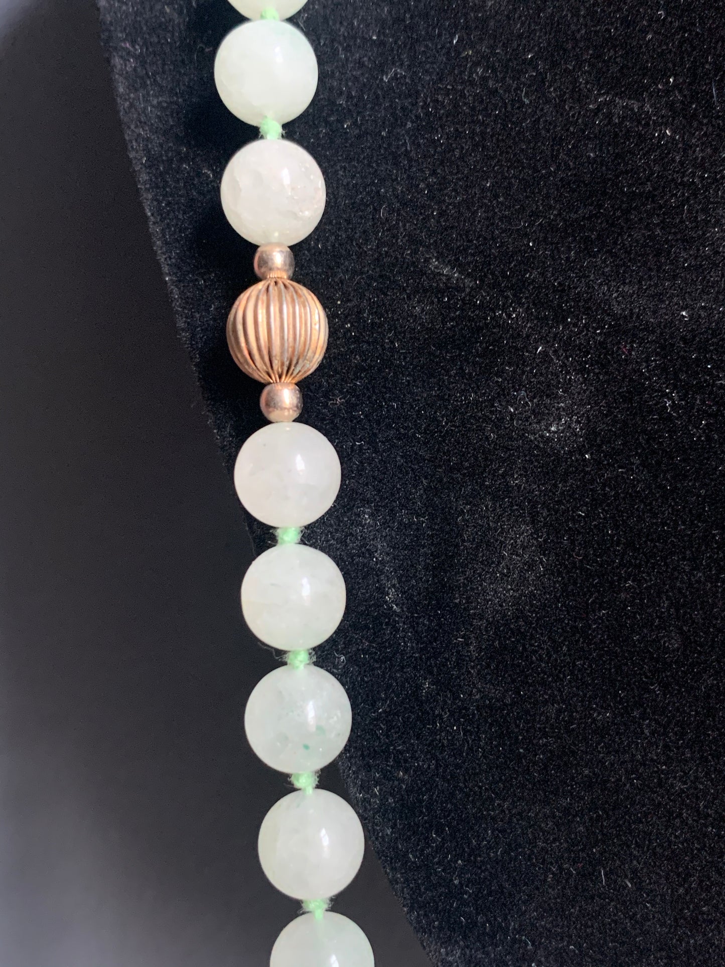 A jade necklace