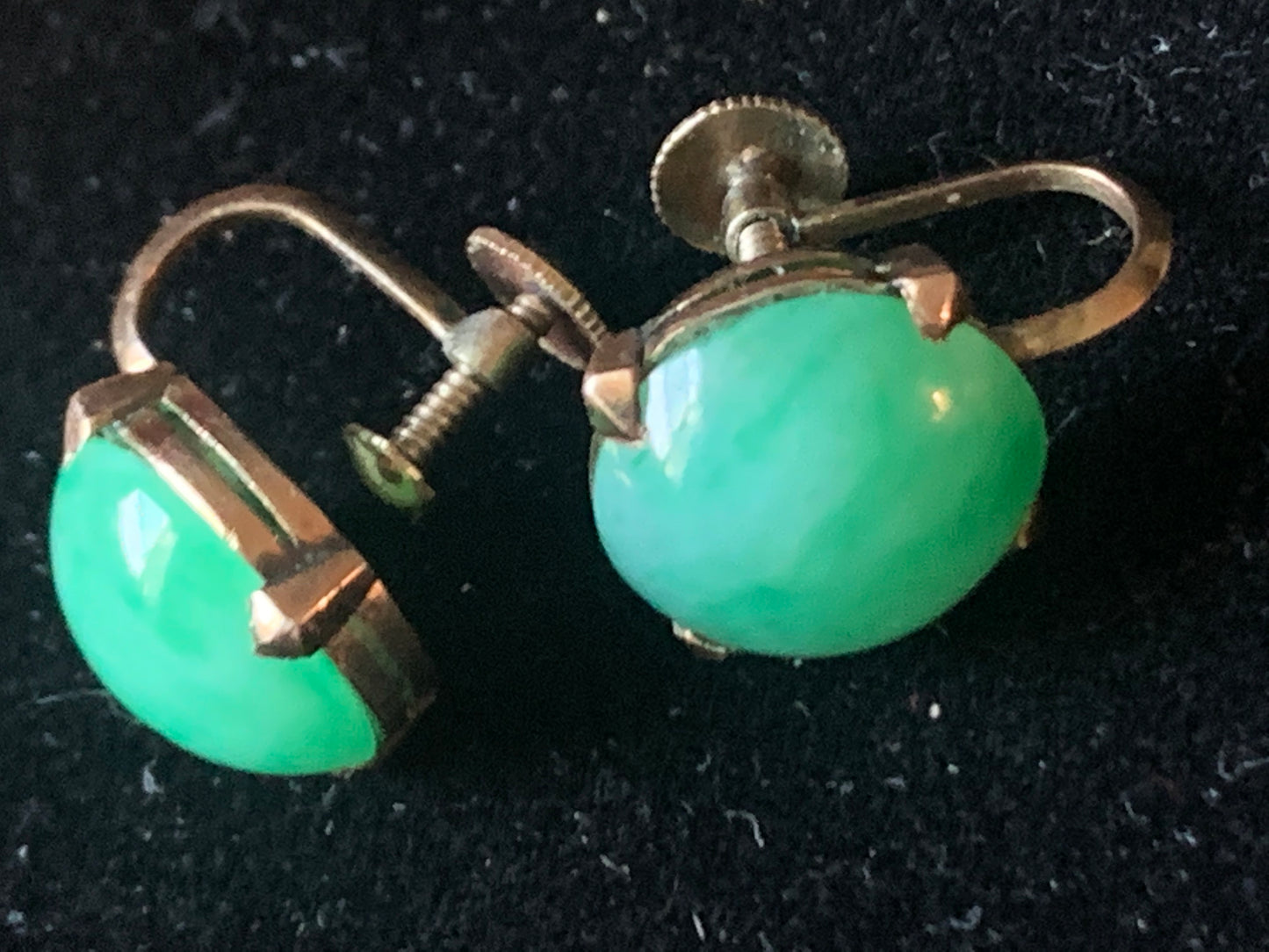 Jade ear rings