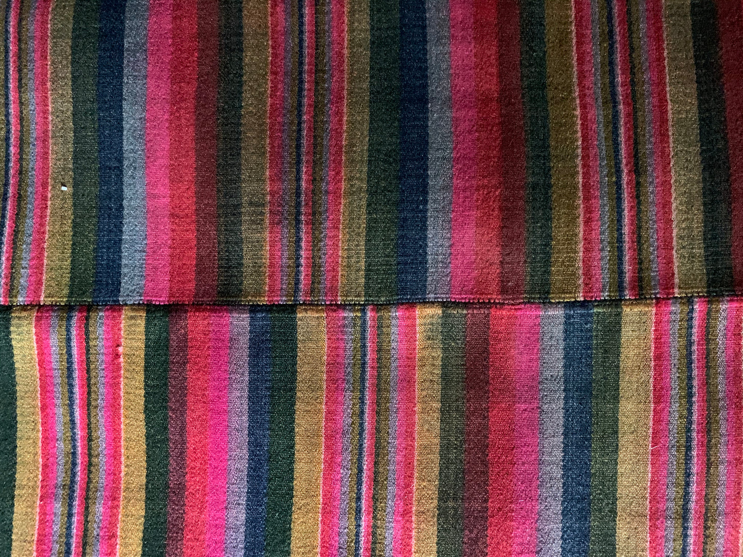 An antique Tibetan woman’s hand-woven, woolen apron - pangden.