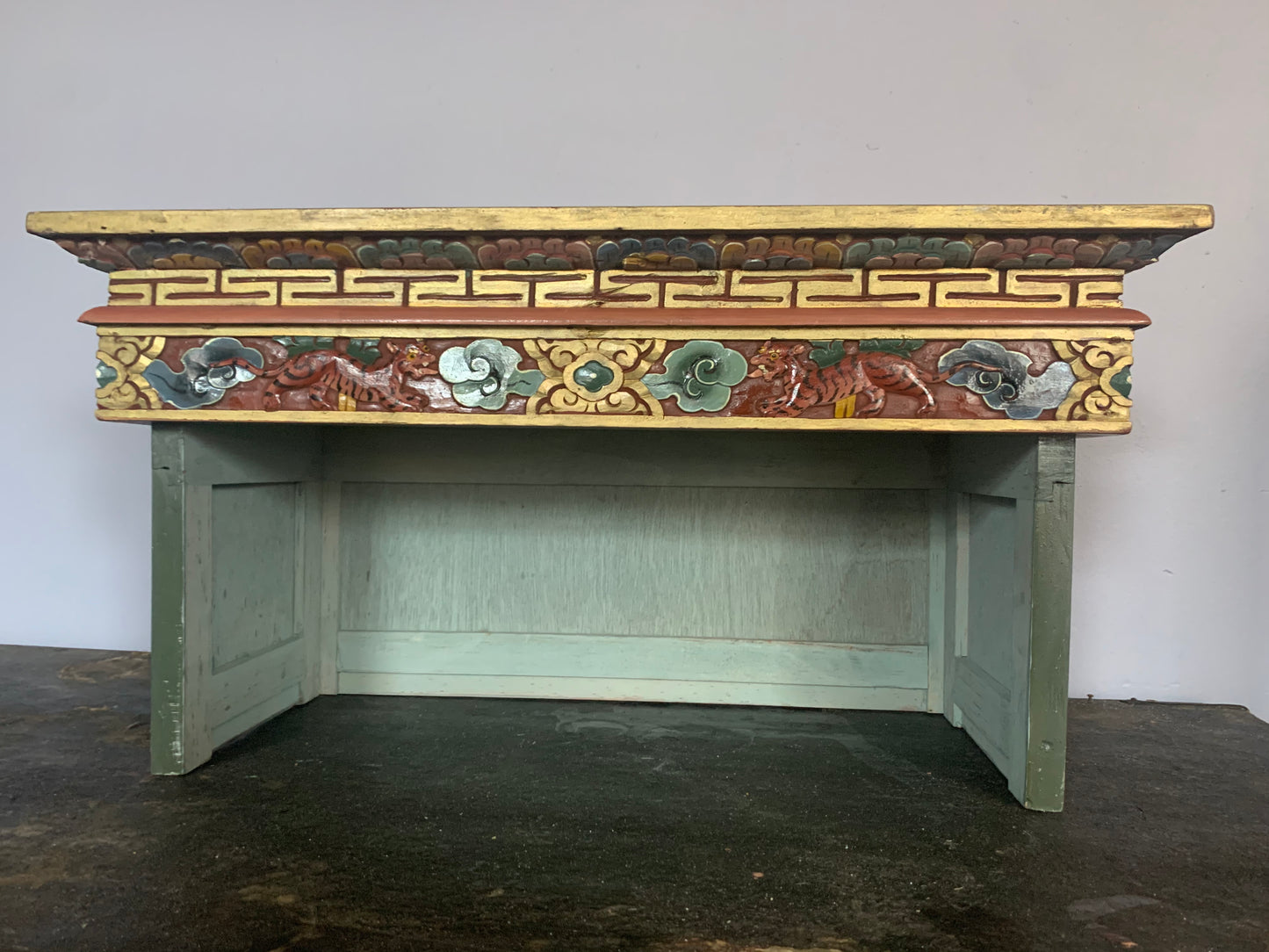A vintage Tibetan meditation table