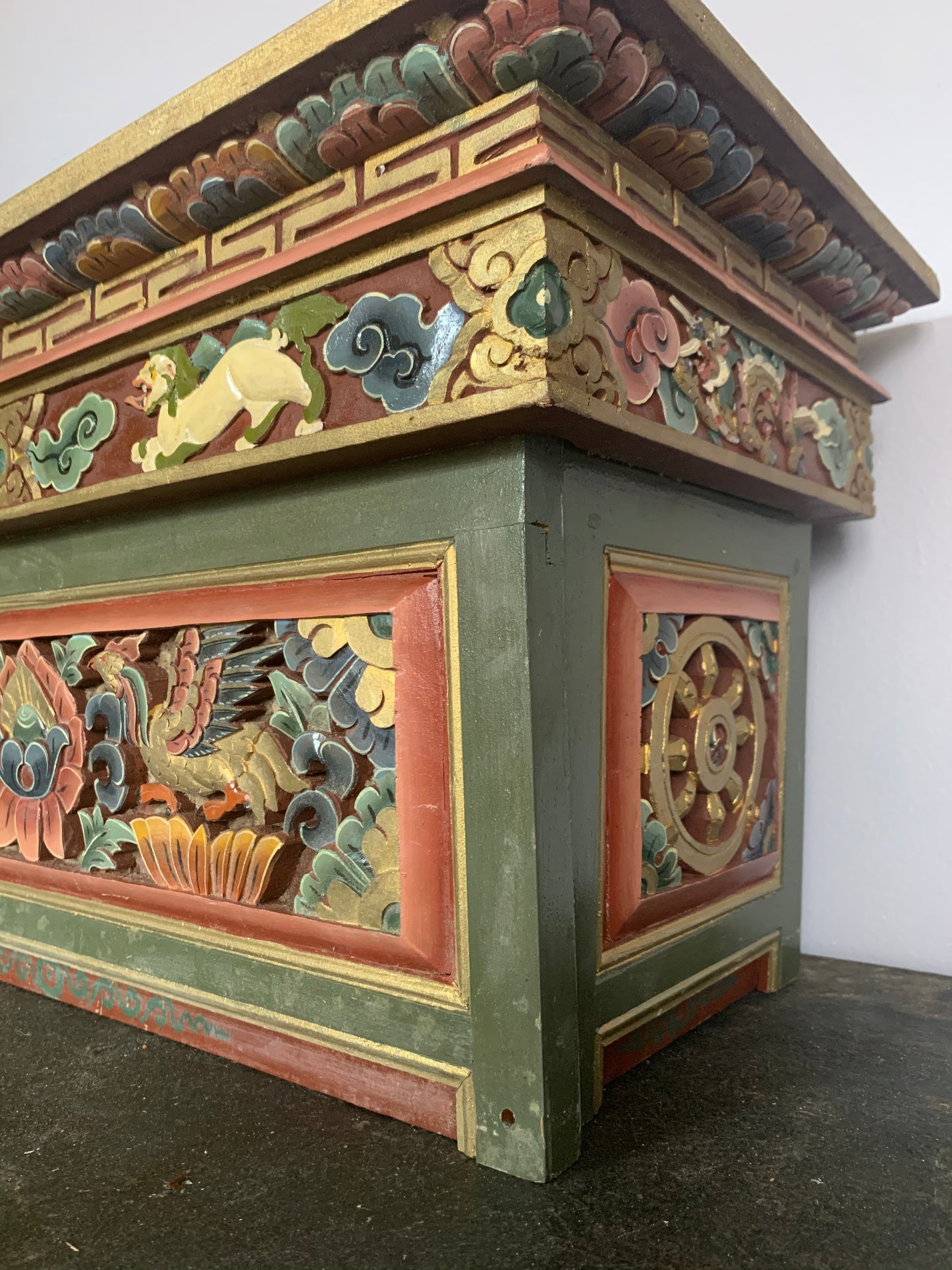 A vintage Tibetan meditation table