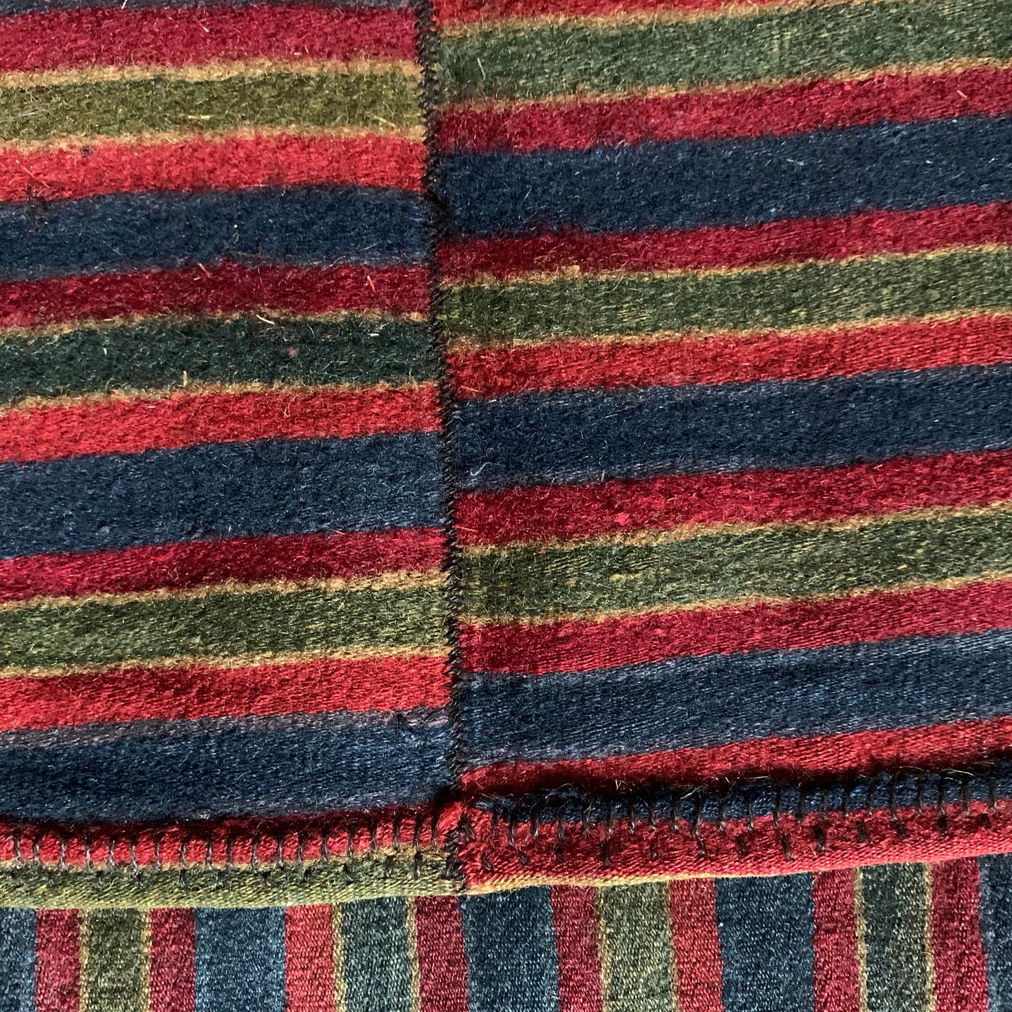An antique Tibetan woman’s hand-woven, woolen apron - pangden.