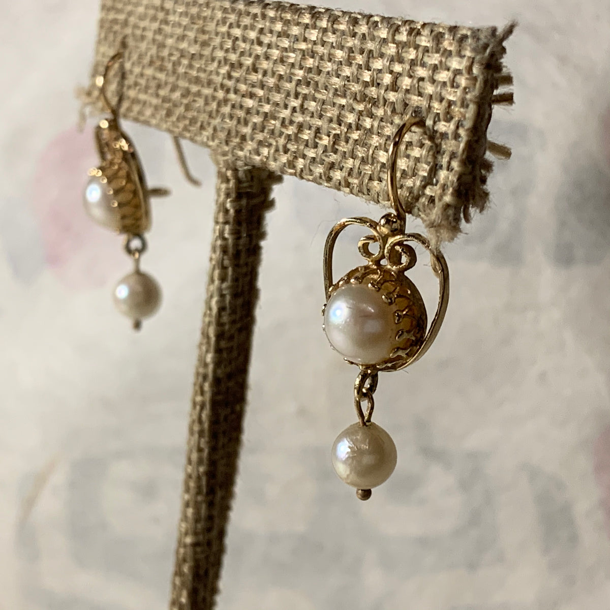 Vintage pearl earrings