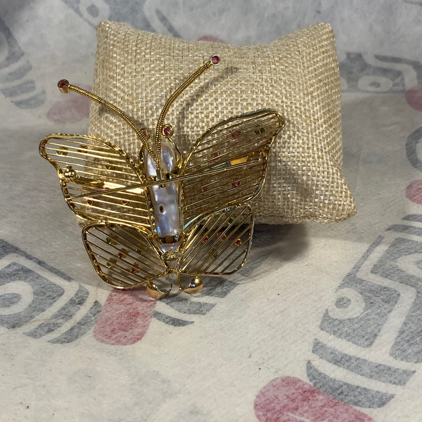 Vintage butterfly brooch