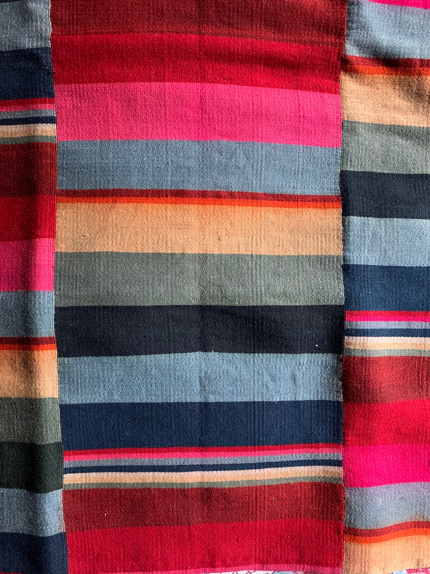 An antique Tibetan woman’s hand-woven, woolen apron - pangden.
