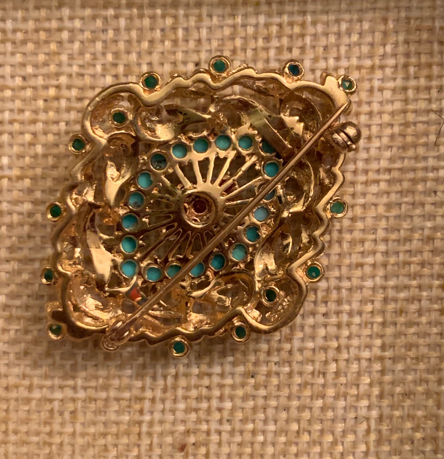 Turquoise brooch