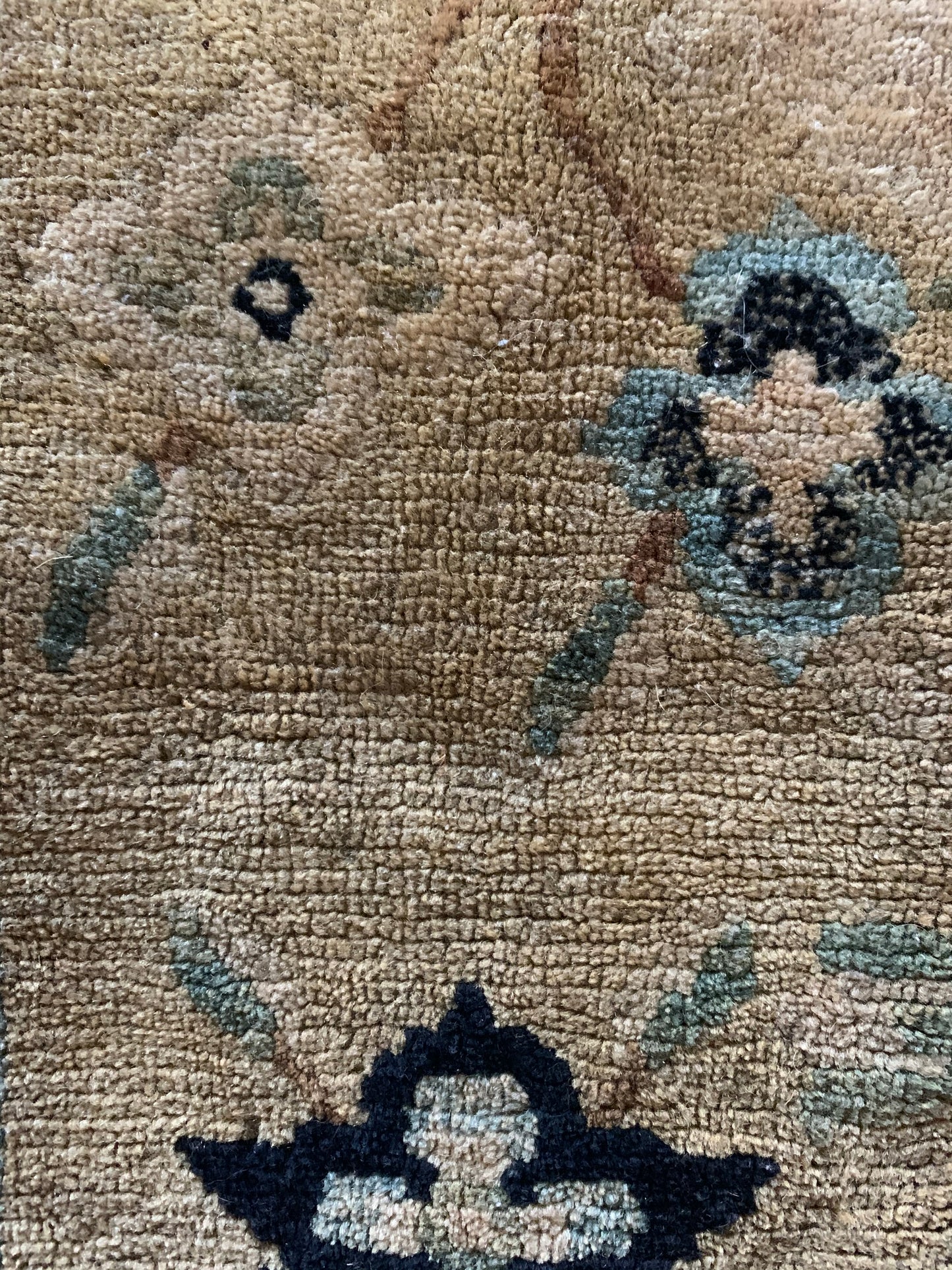 An antique Tibetan meditation rug