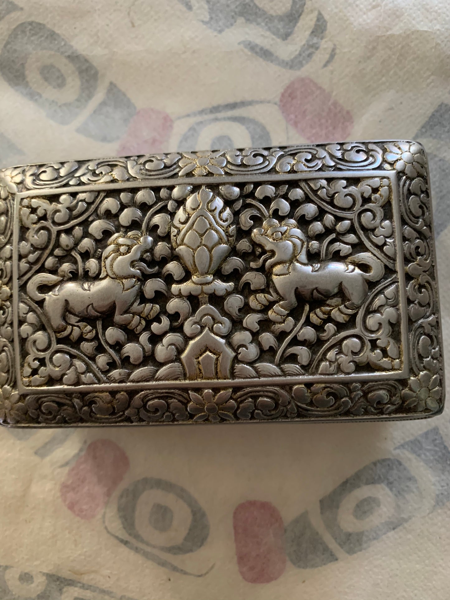 A Bhutanese betel nut box