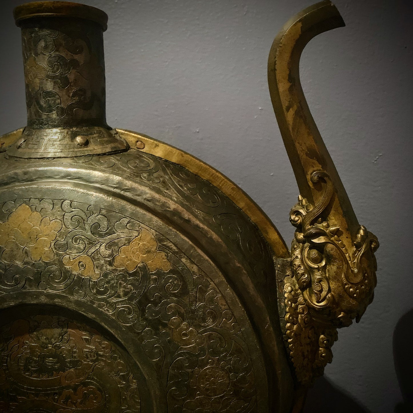 An antique Tibetan beer pitcher