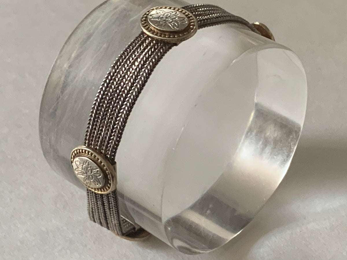 A vintage silver bracelet