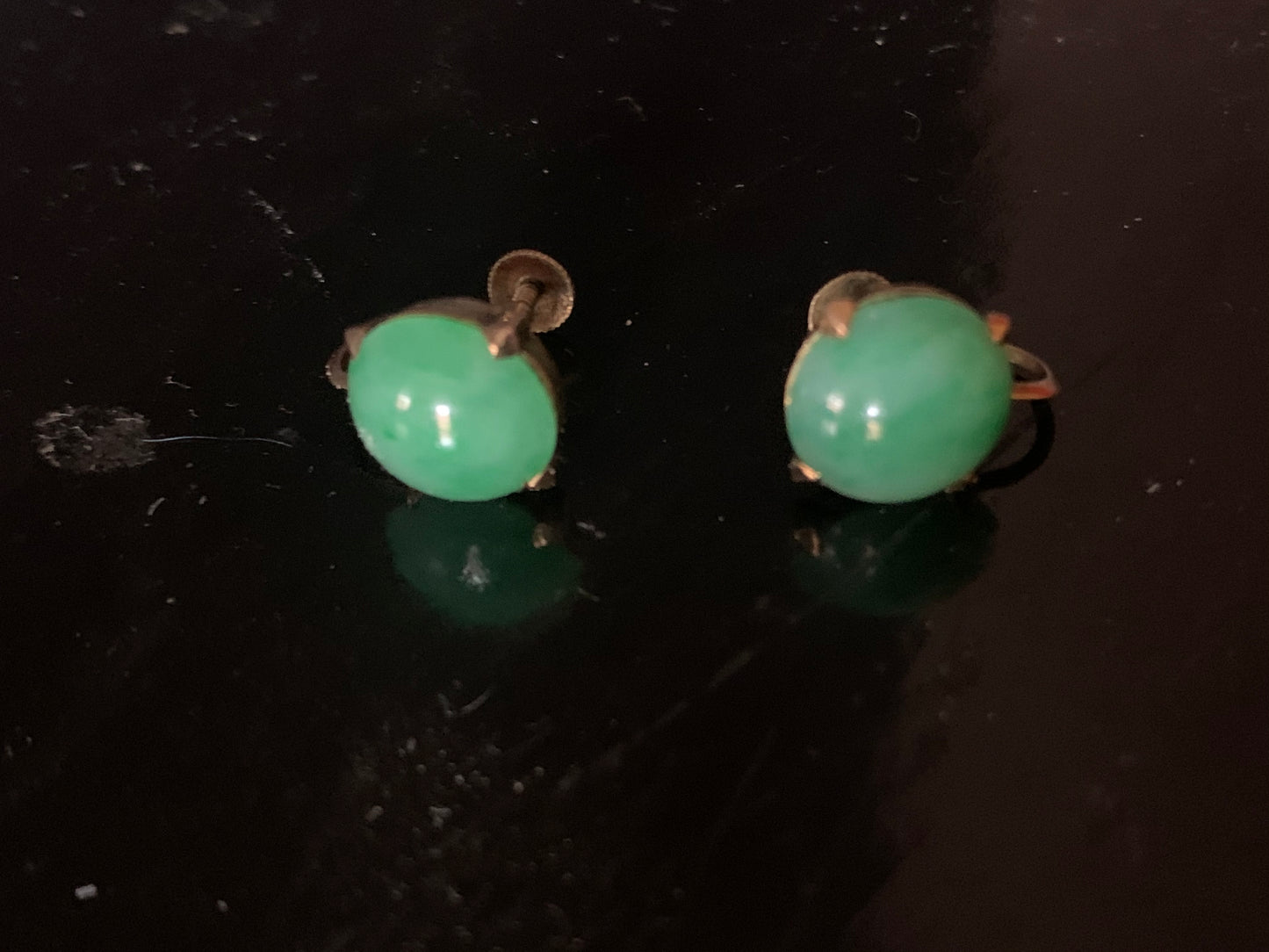 Jade ear rings