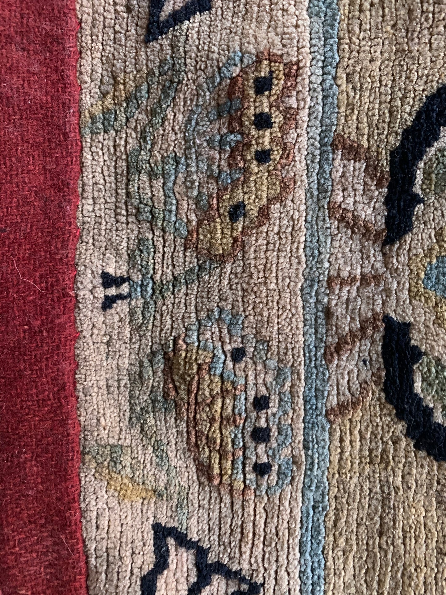 An antique Tibetan meditation rug