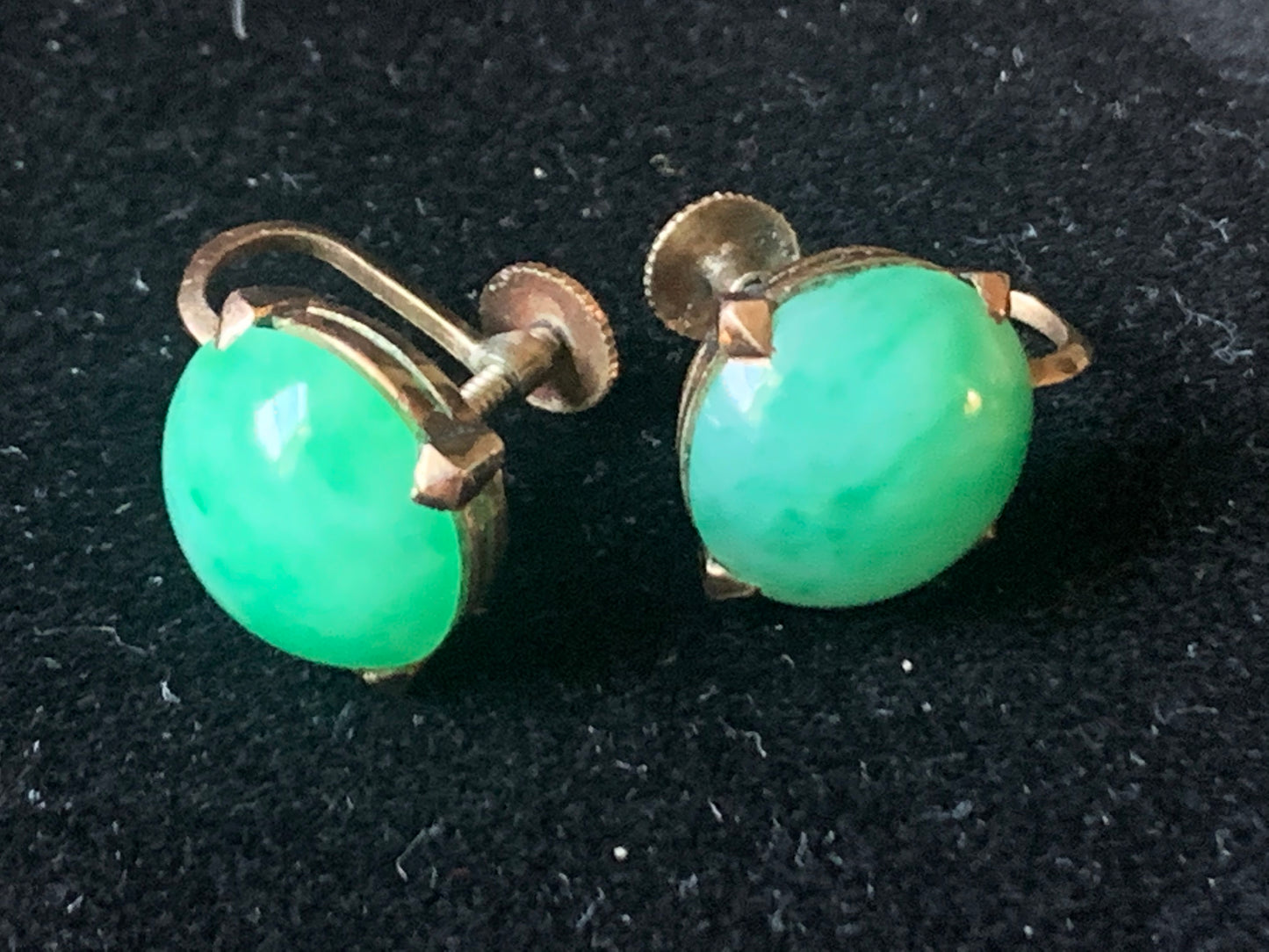 Jade ear rings