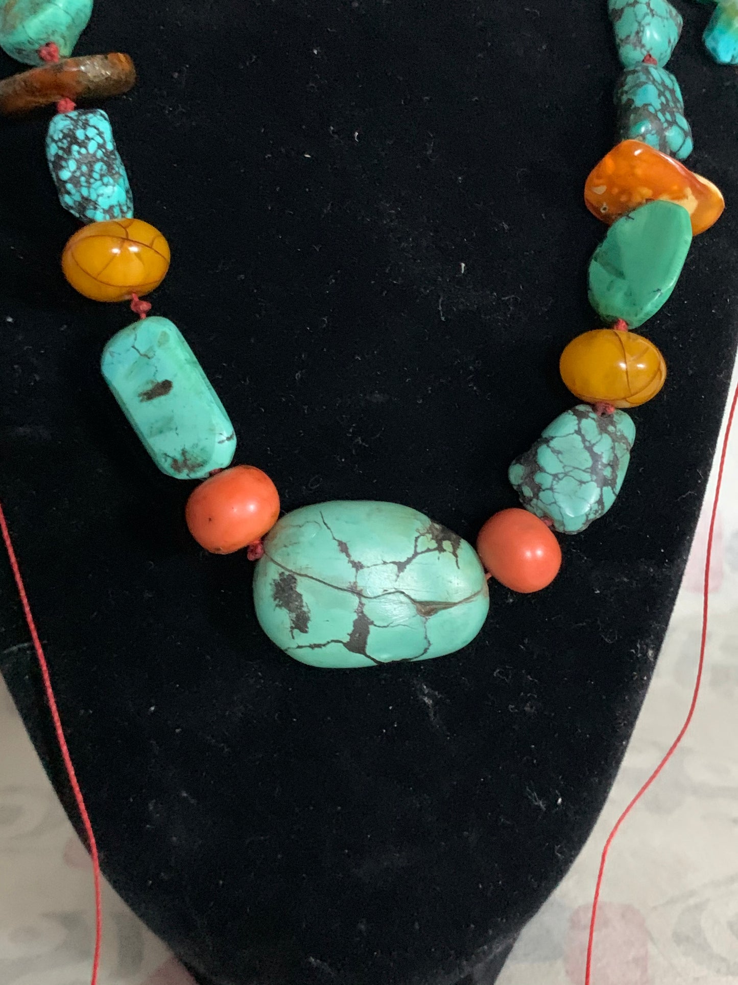 Necklace with vintage Turquoise beads