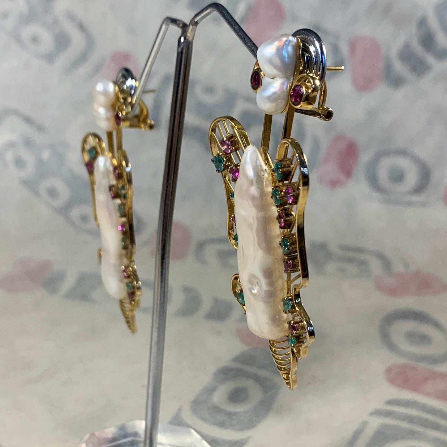 Vintage butterfly ear rings