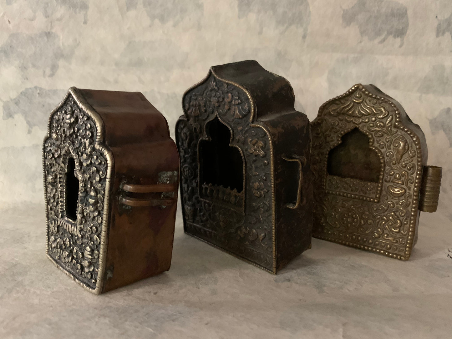 A collection of 19th C metal ghaus