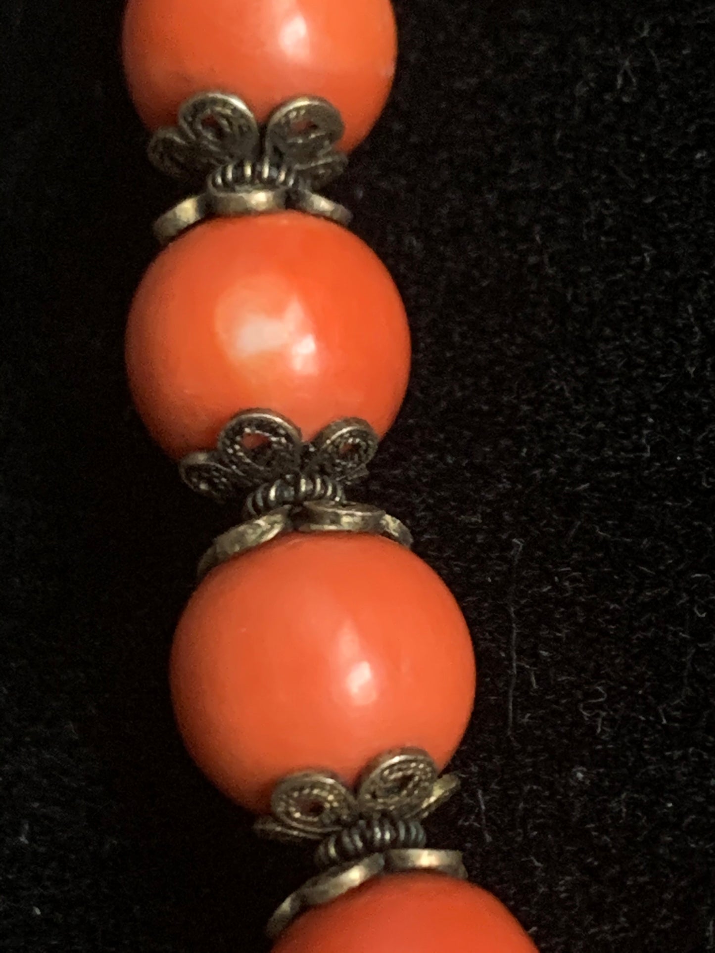 A vintage coral necklace