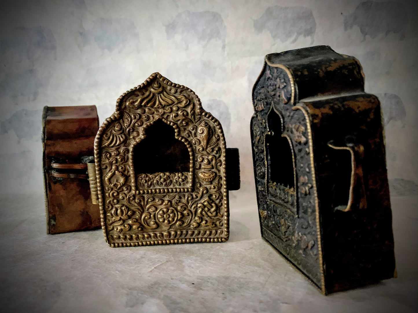A collection of 19th C assorted metal ghaus