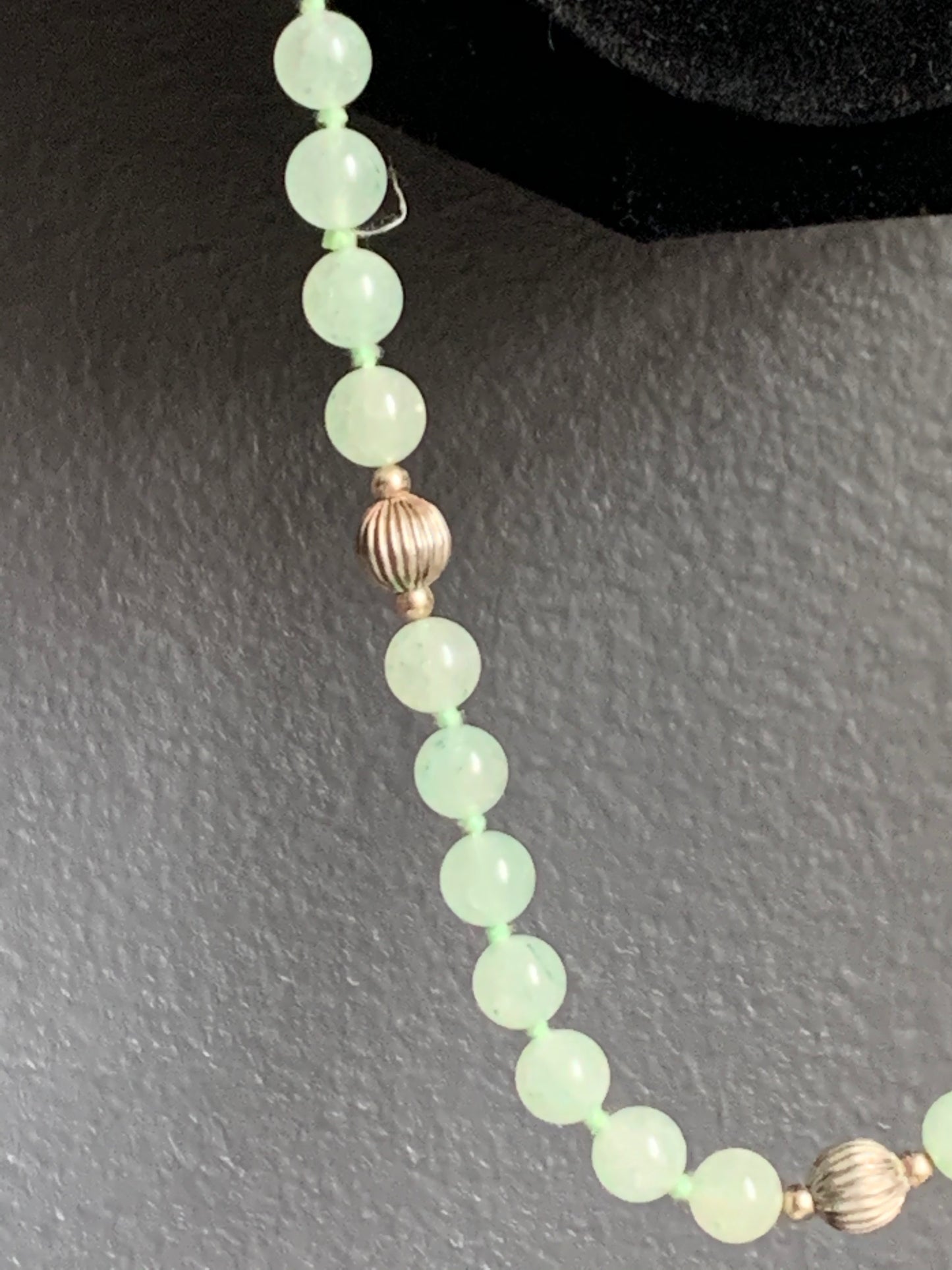 A jade necklace
