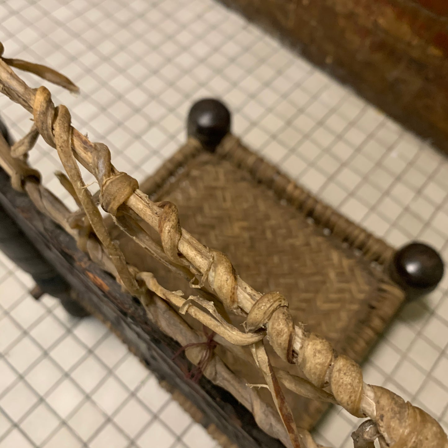 Low antique Indian chair