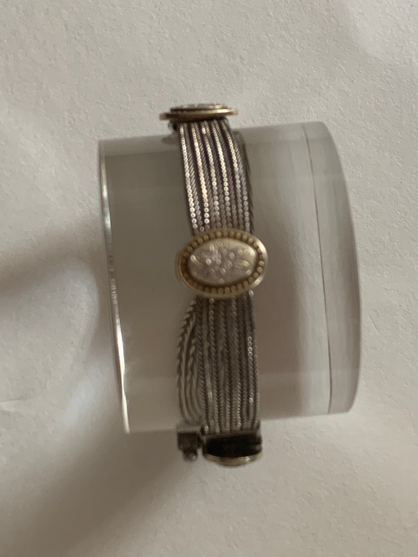 A vintage silver bracelet