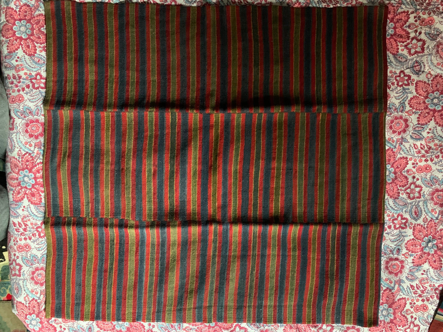 An antique Tibetan woman’s hand-woven, woolen apron - pangden.