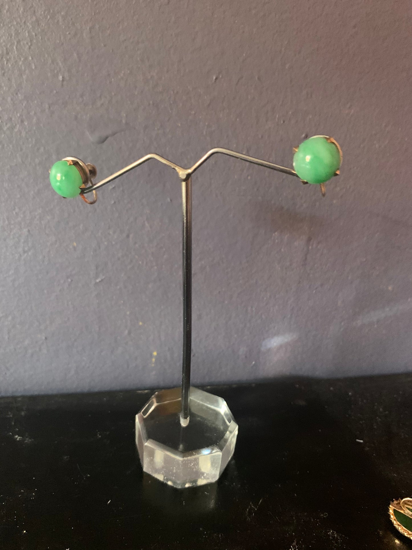 Jade ear rings