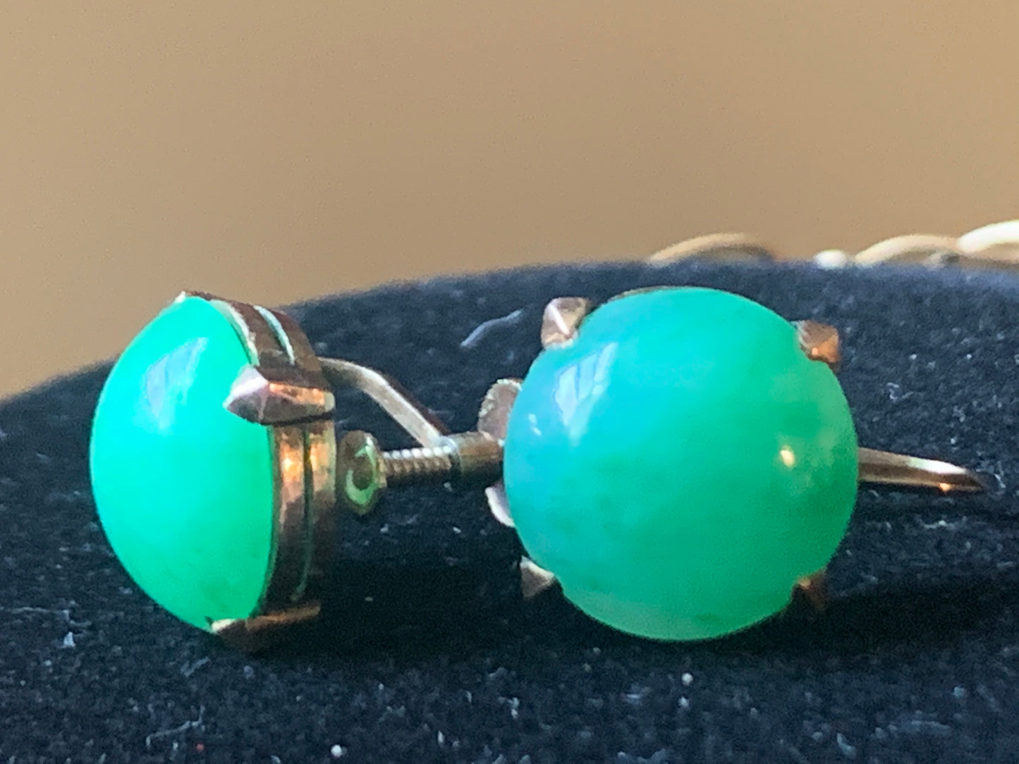 Jade ear rings