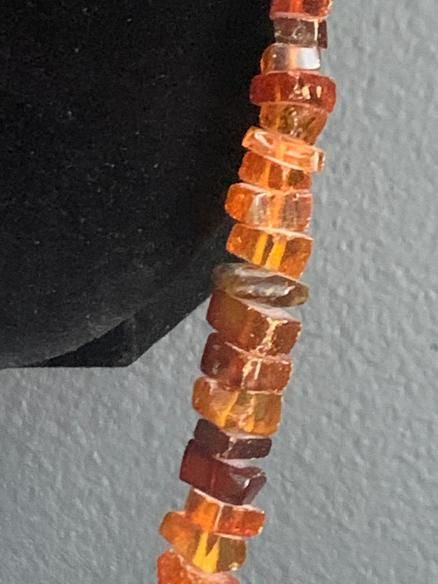 An amber necklace