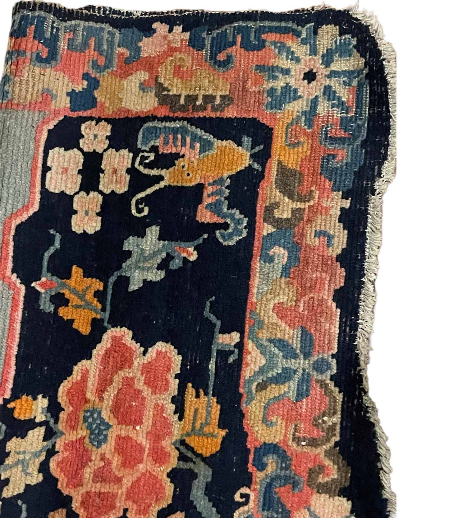An antique Tibetan saddle rug
