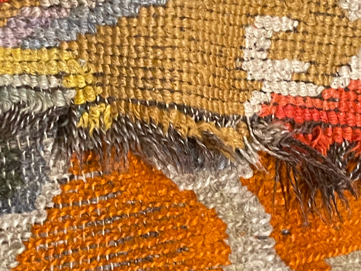 19th C./20th Century rare antique Tibetan floral rug