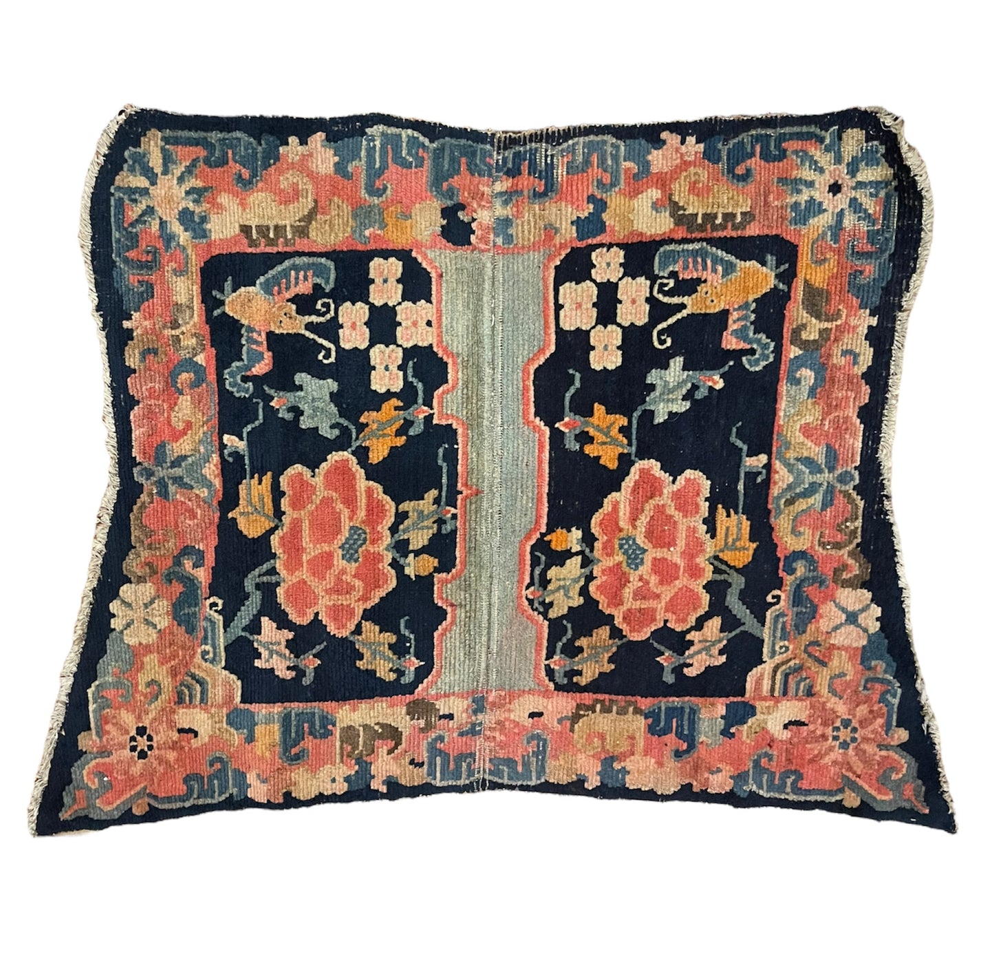 An antique Tibetan saddle rug
