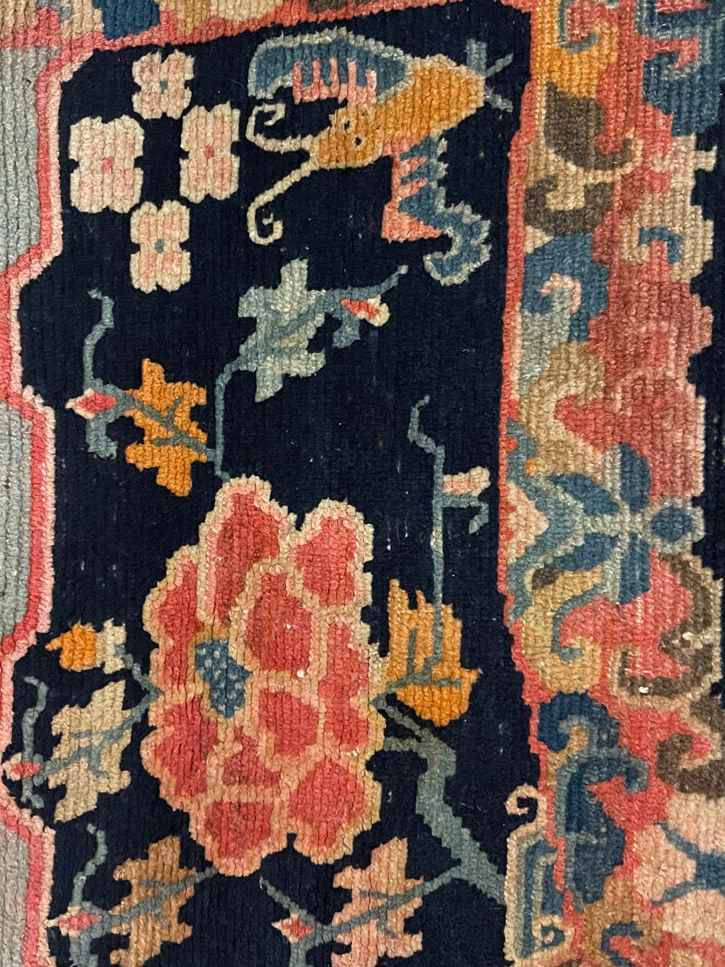 An antique Tibetan saddle rug